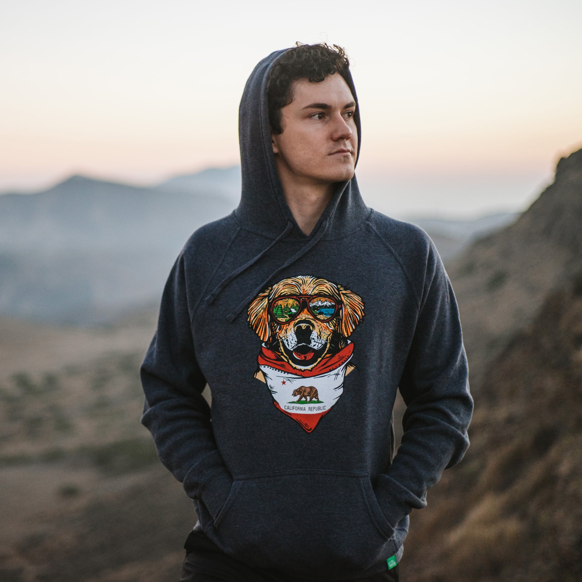 Maximus the California Mountain Dog Hoodie Sweatshirt