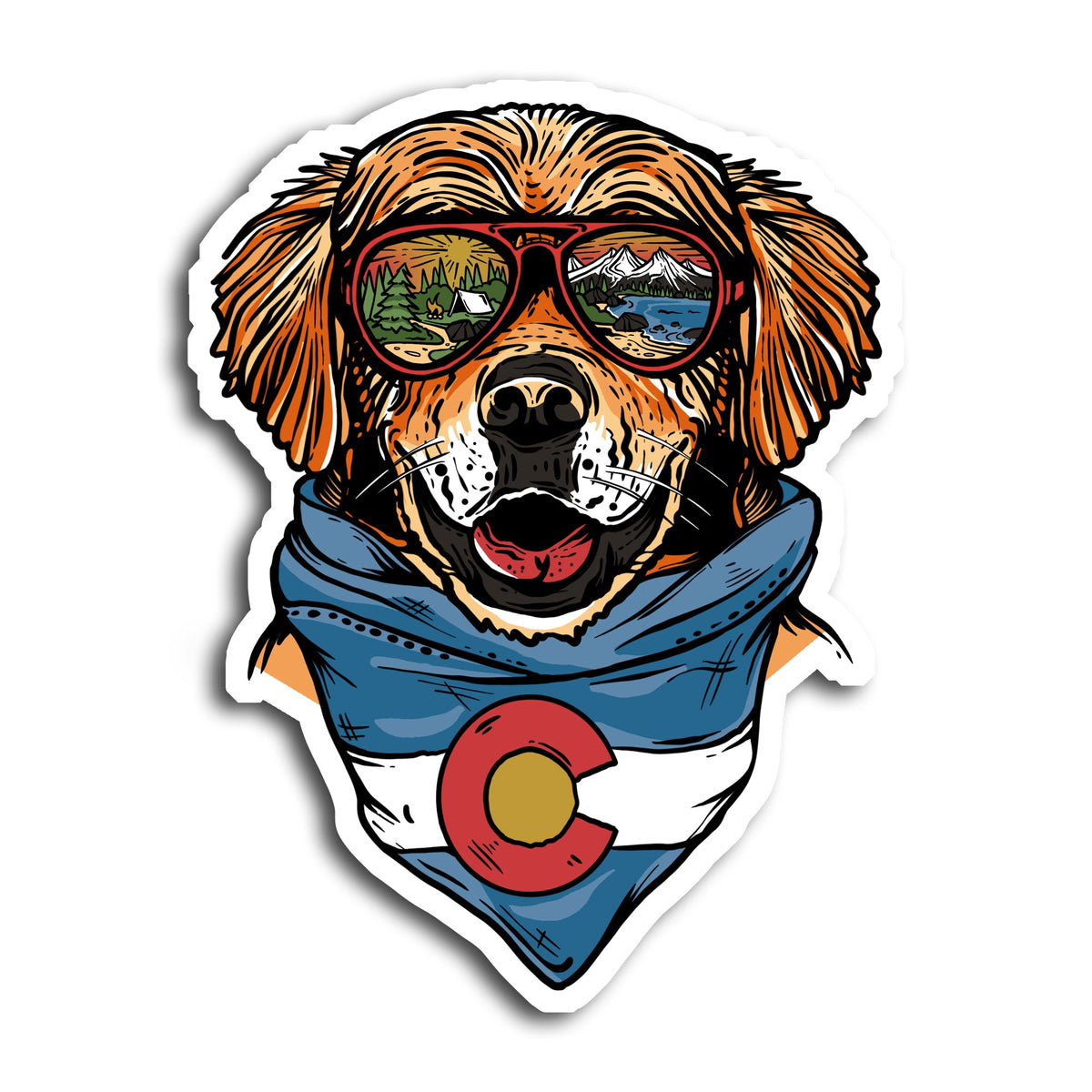Durable Stickers - Camp, Beach, Dogs, Outdoor, Nature, State, Wildlife