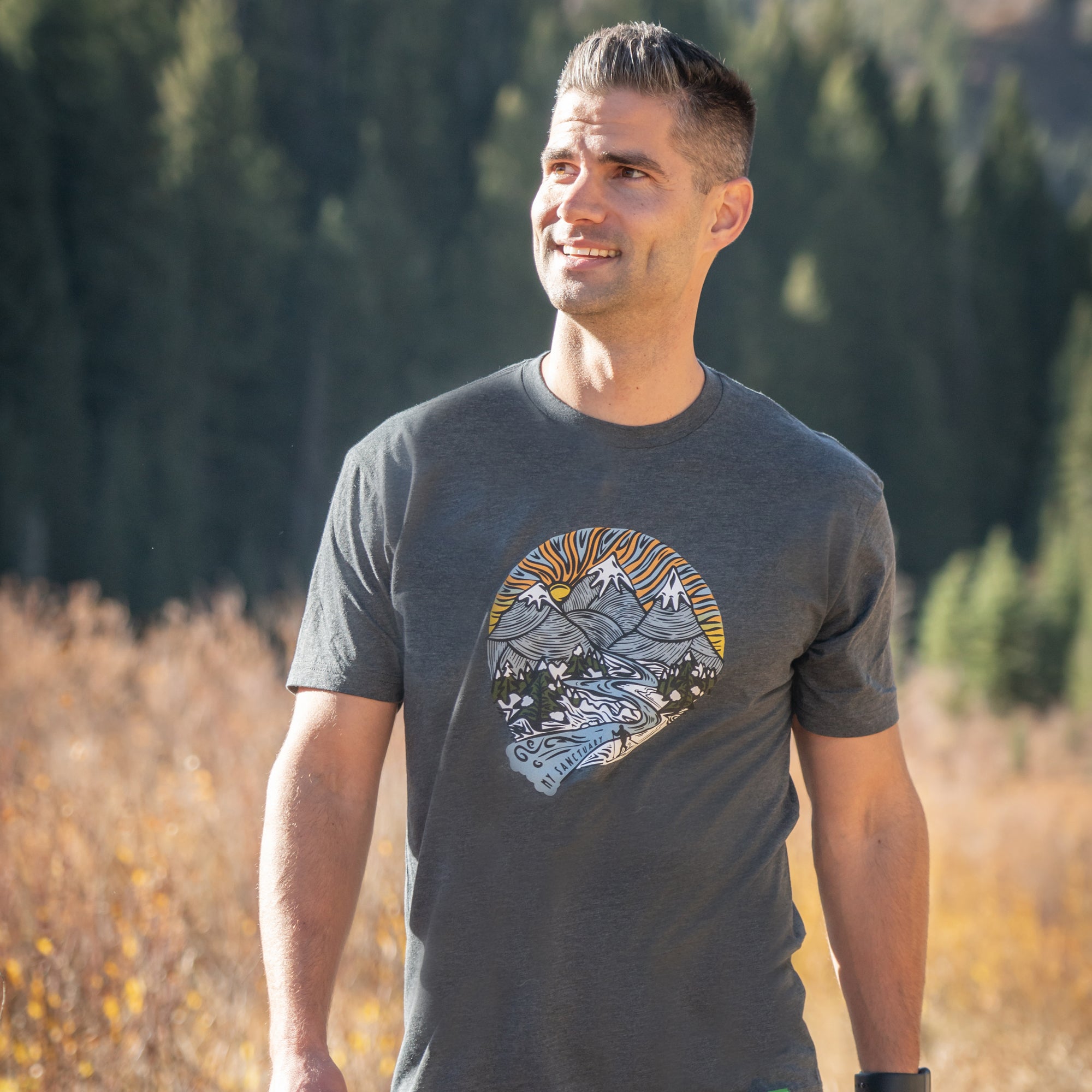 Mountain Sanctuary Graphic Tee Shirt | Wild Tribute