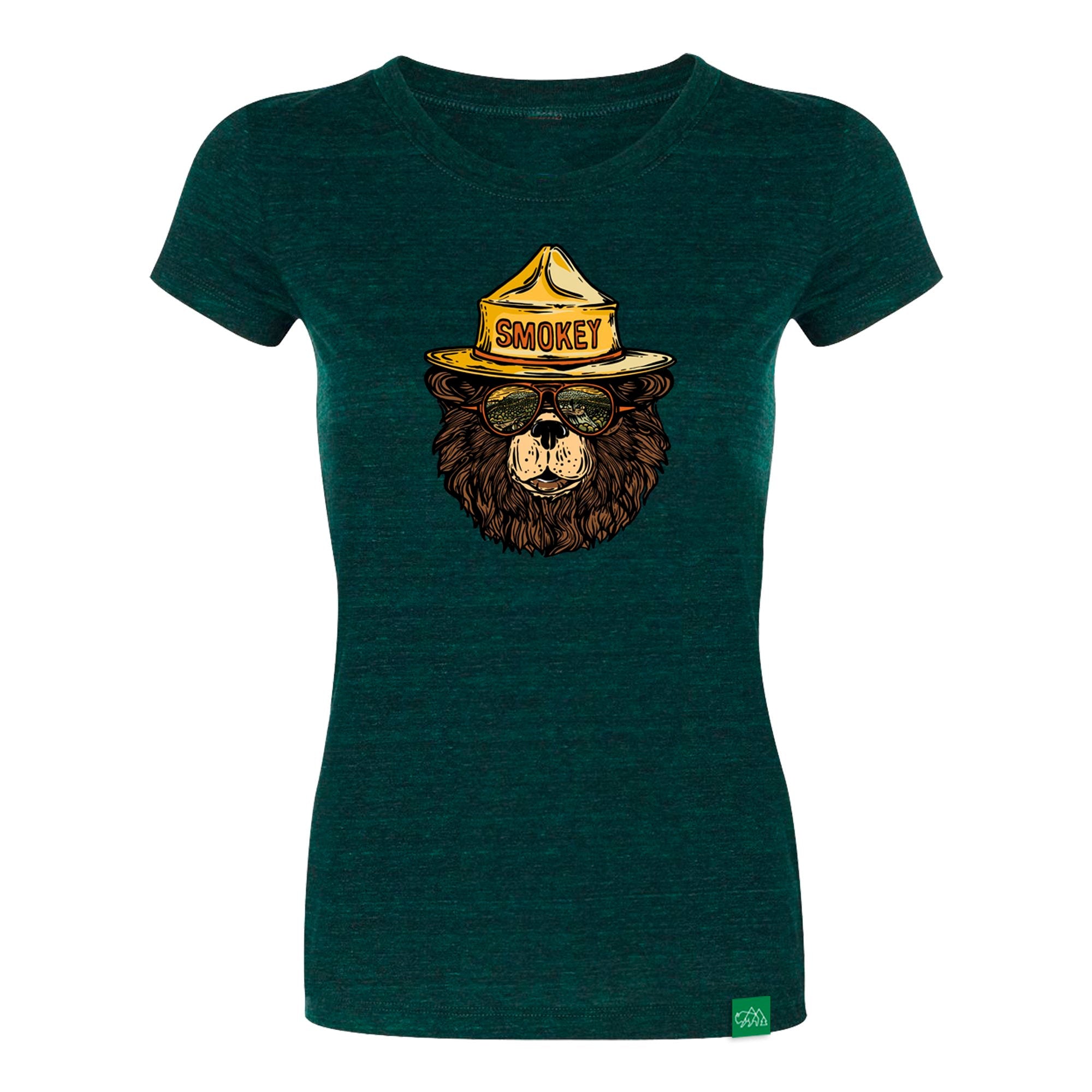 Smokey The Groovy Bear Women's Triblend Fitted T-Shirt