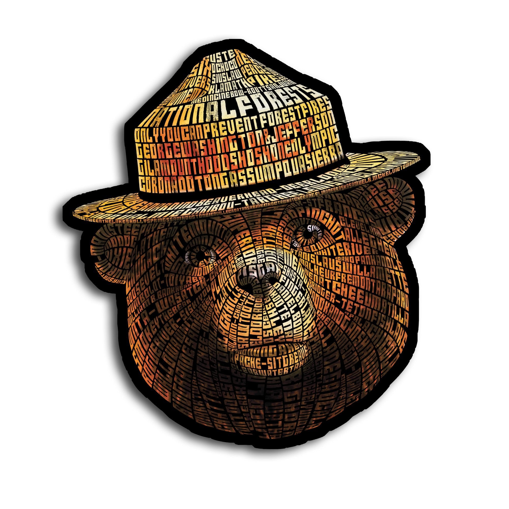 Smokey Bear Sticker