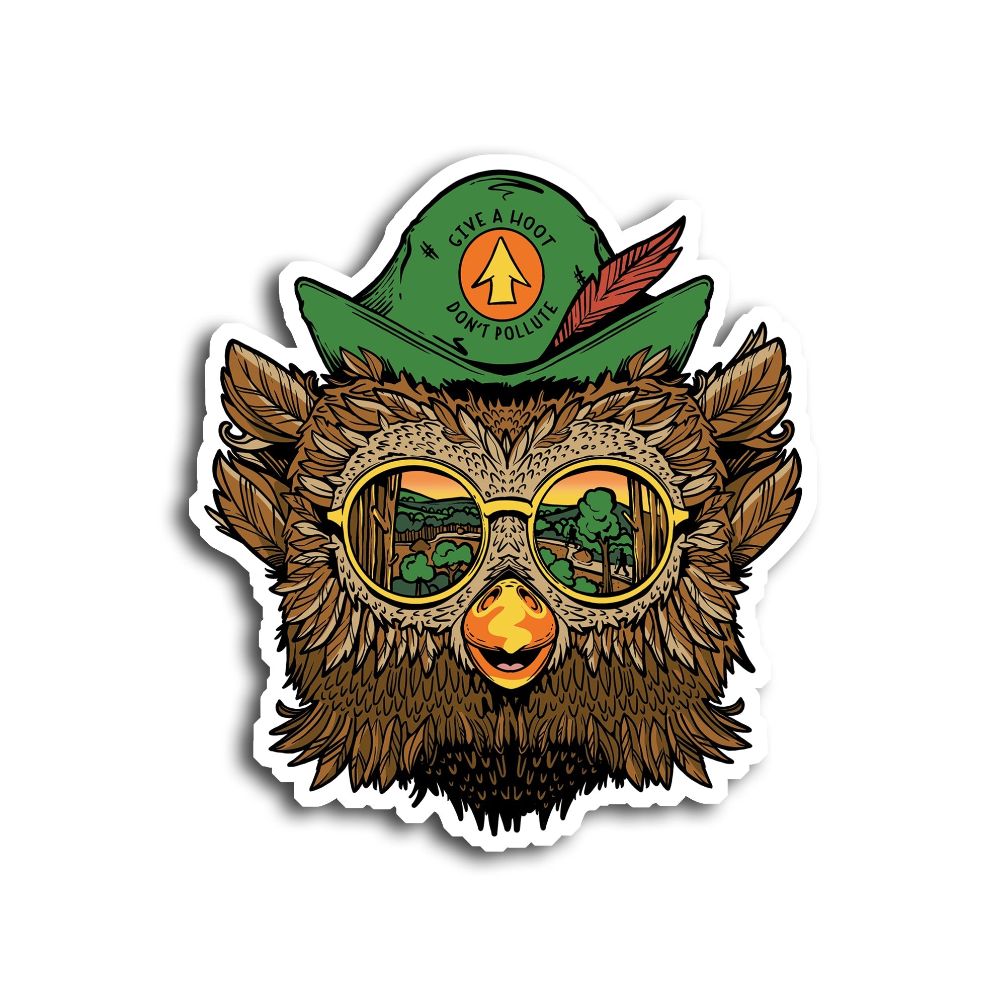 Woodsy the Groovy Owl Sticker