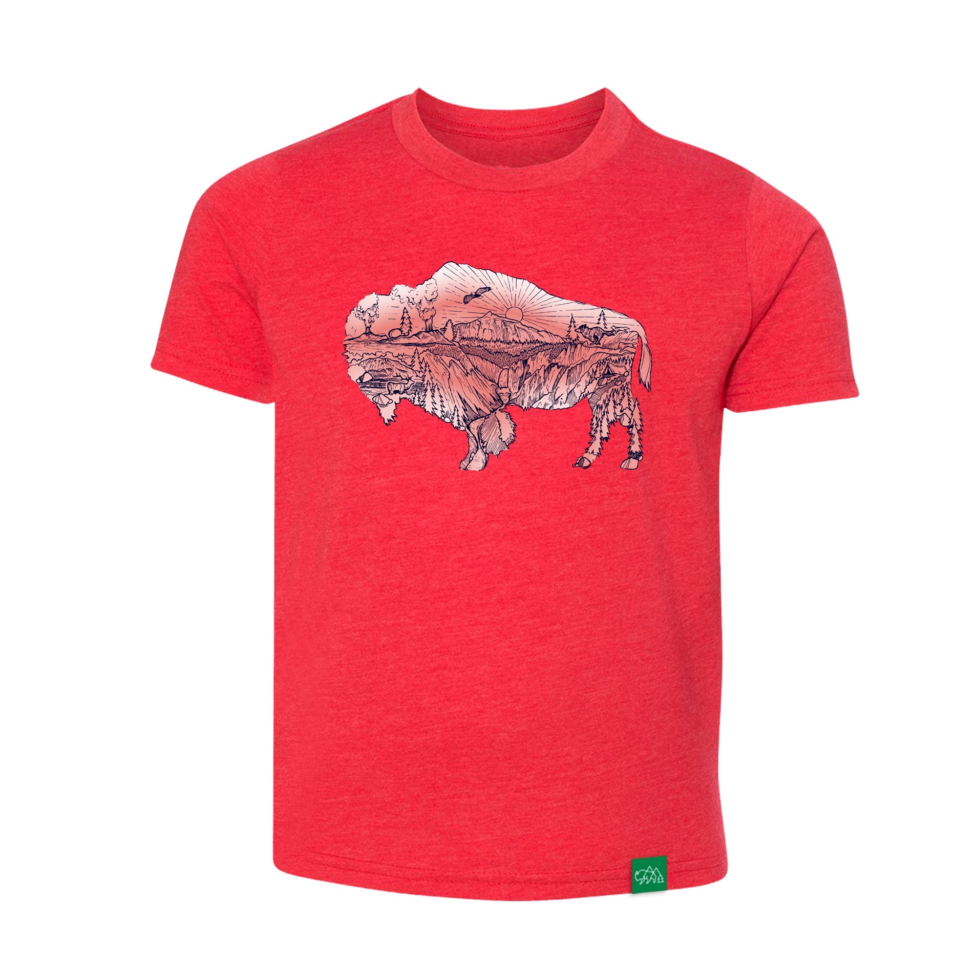 Yellowstone National Park Bison Youth T-Shirt
